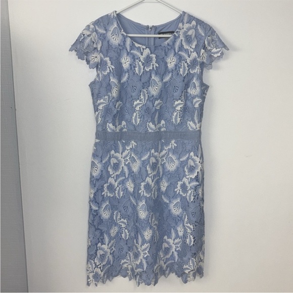 Karl Lagerfeld Light Blue Lace Dress - Picture 4 of 10